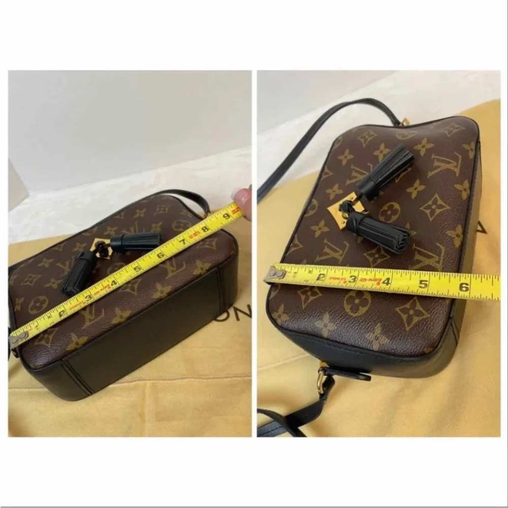 Authentic Louis Vuitton Saintonge Noir Monogram Crossbody Bag